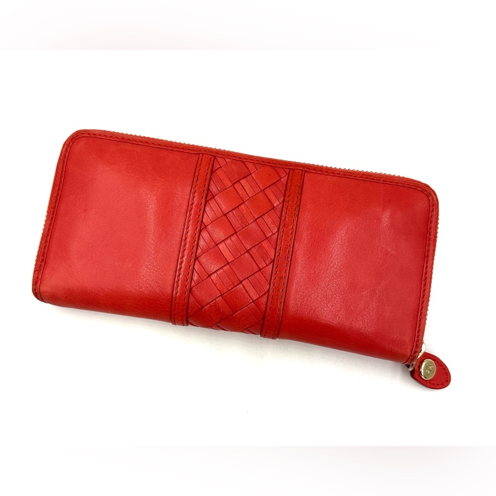 Vintage Cole Haan Wallet Coral Calfskin Leather